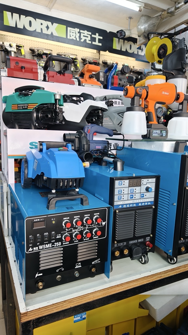 Air compressors, filling machines, and selected factory equipment from China