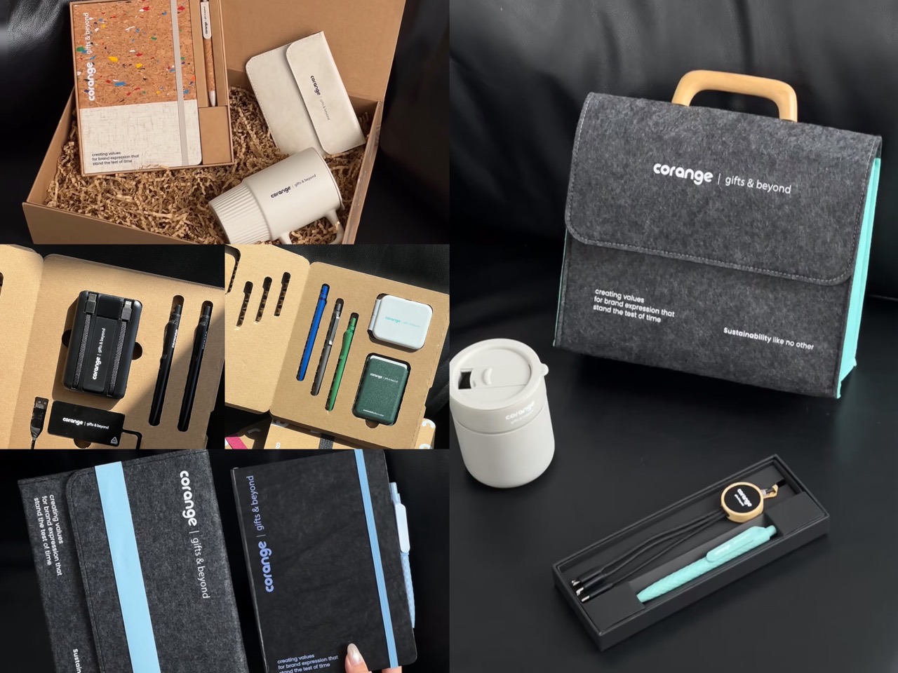 Eco-friendly RPET, cork, bamboo, recycled stationery, and sustainable corporate gifts